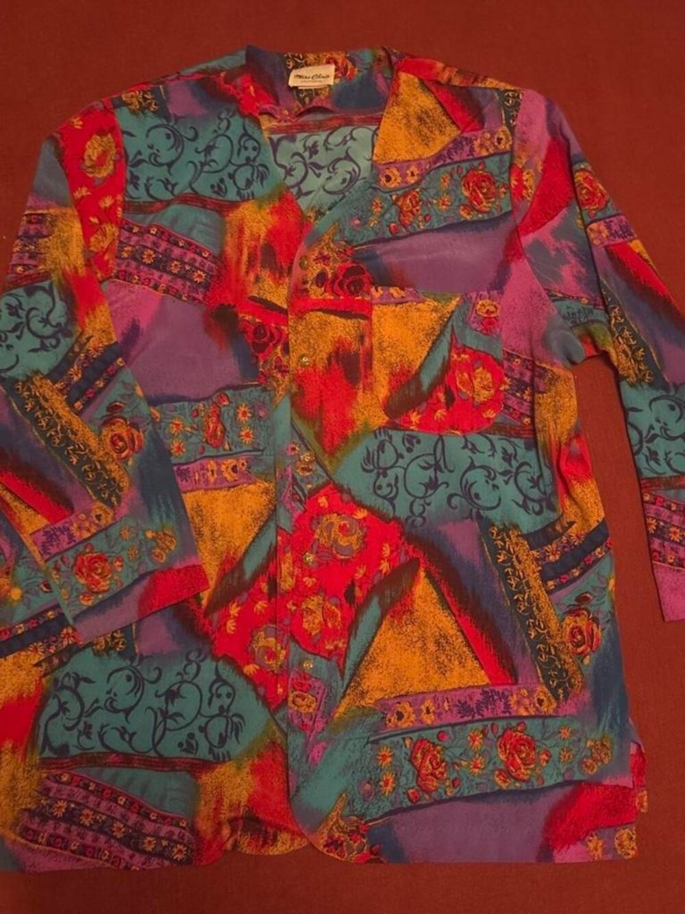 Vintage Floral Pattern-Mix Blouse